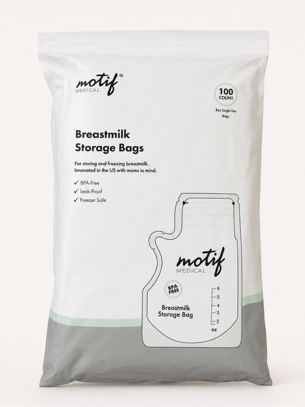 NEW! Motif Medical Breastmilk Storage Bags - 100 Count